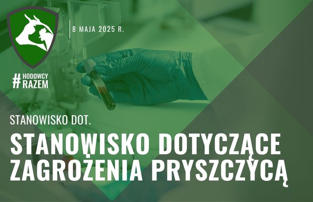 Stanowisko dotyczące zagrożenia pryszczycą