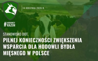 Stanowisko dot. pilnej konieczności zwiększenia wsparcia dla hodowli bydła mięsnego w Polsce